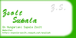 zsolt supala business card